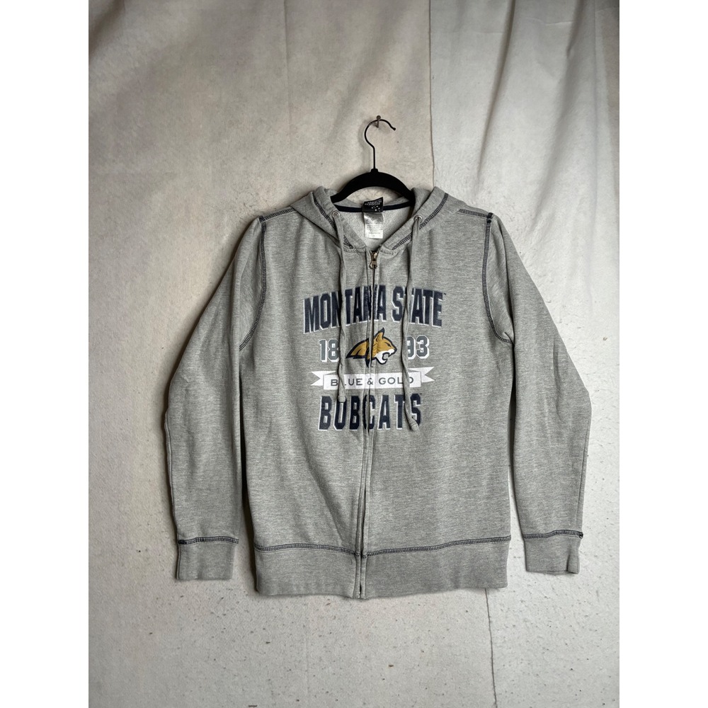 Montana State Bobcats Hoodie Mens Large Gray Full Zip Creative Apparel Concepts